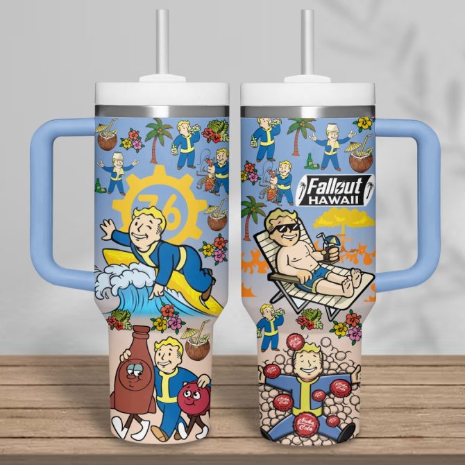 Fallout Games Custom Stanley Quencher 40Oz Stainless Steel Tumbler - Image 3