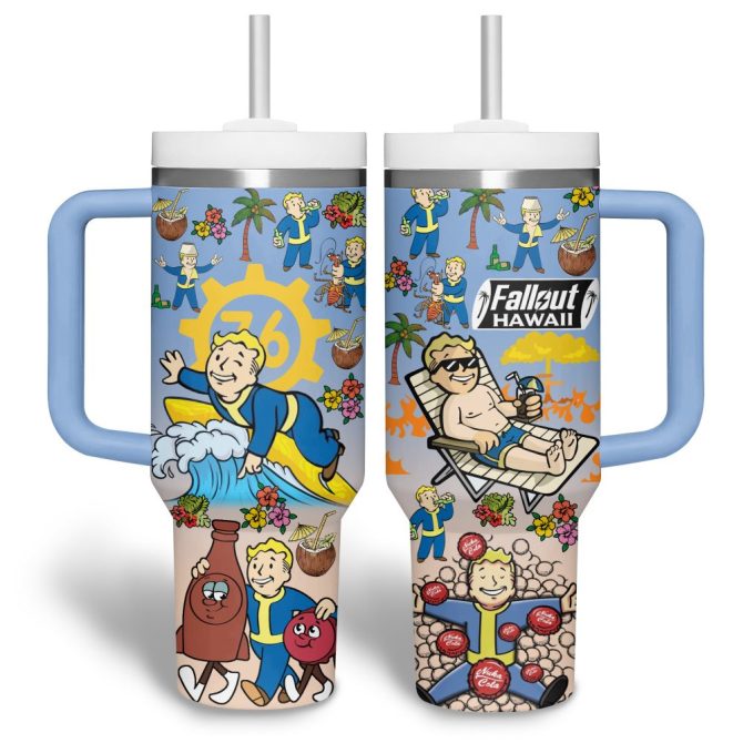 Fallout Games Custom Stanley Quencher 40Oz Stainless Steel Tumbler - Image 2