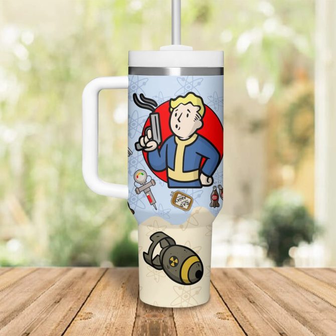 Fallout Games Custom Stanley Quencher 40Oz Stainless Steel Tumbler - Image 3