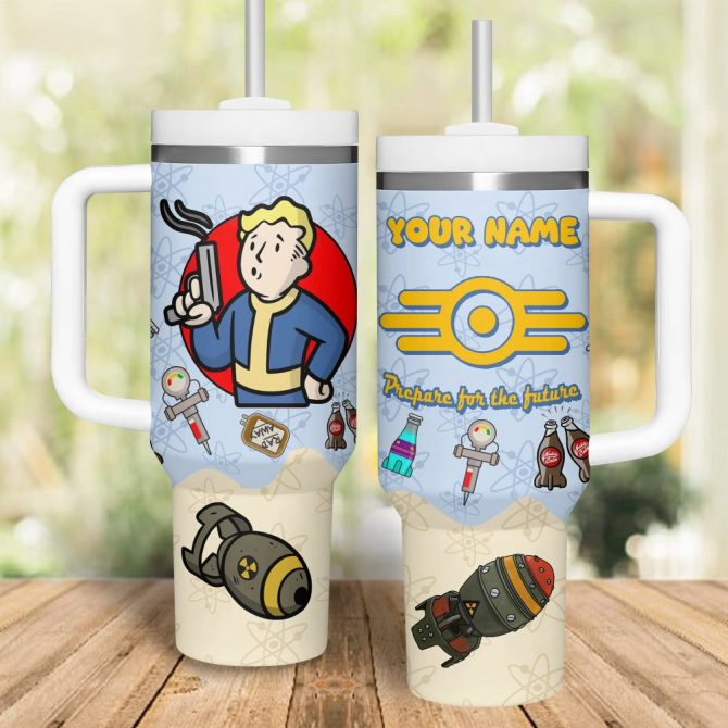Fallout Games Custom Stanley Quencher 40Oz Stainless Steel Tumbler