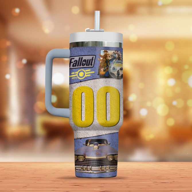 Fallout Games Custom Stanley Quencher 40Oz Stainless Steel Tumbler - Image 3