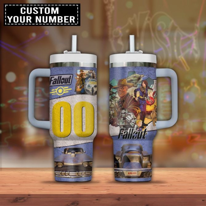 Fallout Games Custom Stanley Quencher 40Oz Stainless Steel Tumbler