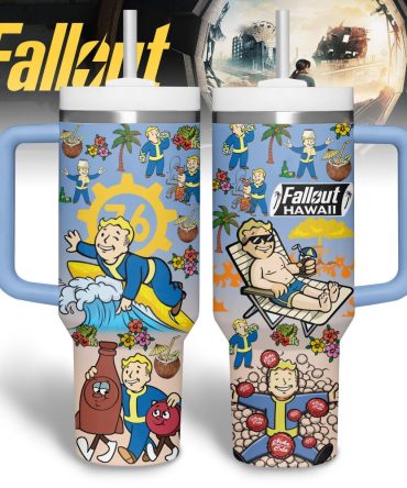 Fallout Games Custom Stanley Quencher 40Oz Stainless Steel Tumbler