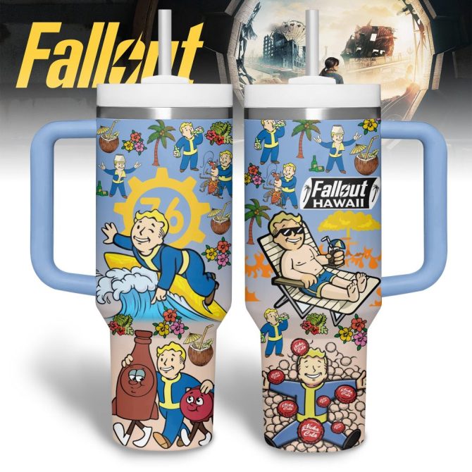 Fallout Games Custom Stanley Quencher 40Oz Stainless Steel Tumbler