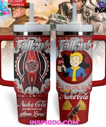 Fallout Nuka Cola Games Custom Stanley Quencher 40Oz Stainless Steel Tumbler