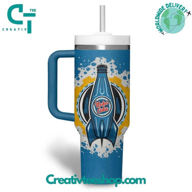 Fallout Nuka Cola Tv Series Custom Stanley Quencher 40Oz Stainless Steel Tumbler With Handle - Image 2