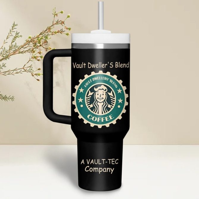 Fallout Vault-Tec Games Custom Stanley Quencher 40Oz Stainless Steel - Image 2