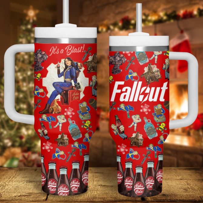 Fallout Vault-Tec Games Custom Stanley Quencher 40Oz Stainless Steel