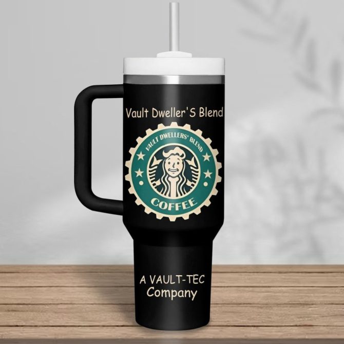 Fallout Vault-Tec Games Custom Stanley Quencher 40Oz Stainless Steel