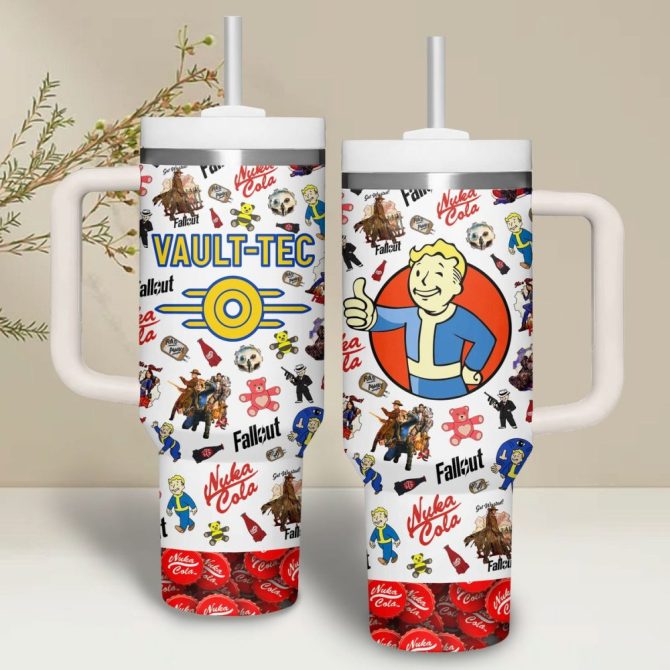 Fallout Vault-Tec Games Custom Stanley Quencher 40Oz Stainless Steel