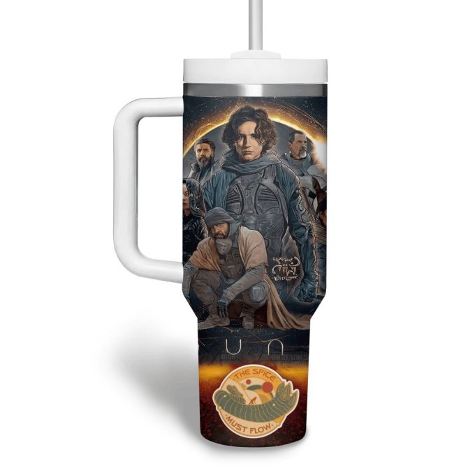 Fear Is The Mind Killer Movies Custom Stanley Quencher 40Oz Stainless Steel Tumbler - Image 3