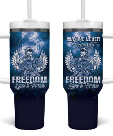 Federated States Of Micronesia Veterans Day May We Never Forget Freedom Isn #8217;T Free Custom Stanley Quencher 40Oz Stainless Steel Tumbler With Handle