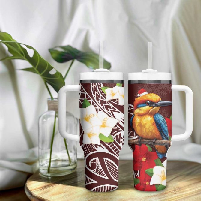 Felis Pasgua Guam Christmas Sihek Kingfisher With Guasali Custom Stanley Quencher 40Oz Stainless Steel Tumbler With Handle - Image 9