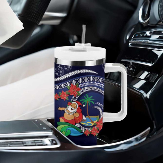 Felis Pusgua Guam Santa Merry Christmas With Polynesian Tribal Custom Stanley Quencher 40Oz Stainless Steel Tumbler With Handle - Image 8