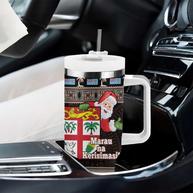 Fiji Christmas Custom Stanley Quencher 40Oz Stainless Steel Tumbler With Handle - Image 8