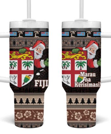 Fiji Christmas Custom Stanley Quencher 40Oz Stainless Steel Tumbler With Handle