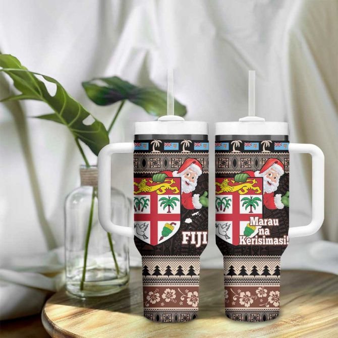 Fiji Christmas Custom Stanley Quencher 40Oz Stainless Steel Tumbler With Handle - Image 9
