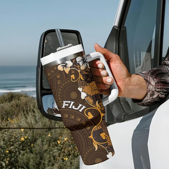 Fiji Islands Masi Custom Stanley Quencher 40Oz Stainless Steel Tumbler - Image 8