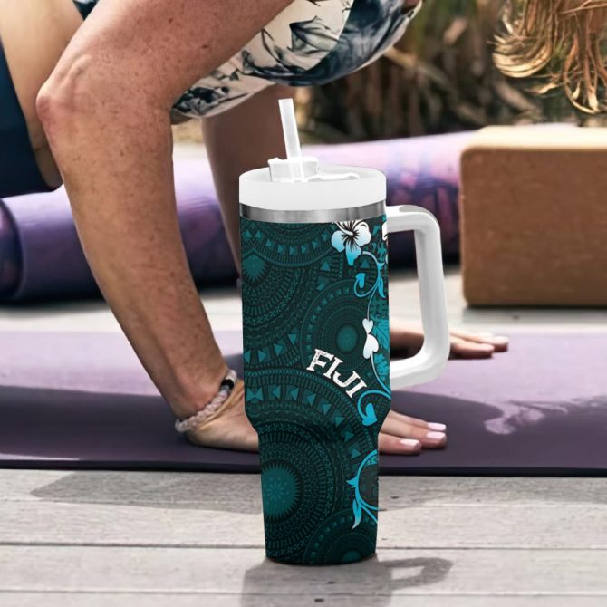 Fiji Islands Masi Custom Stanley Quencher 40Oz Stainless Steel Tumbler - Image 7