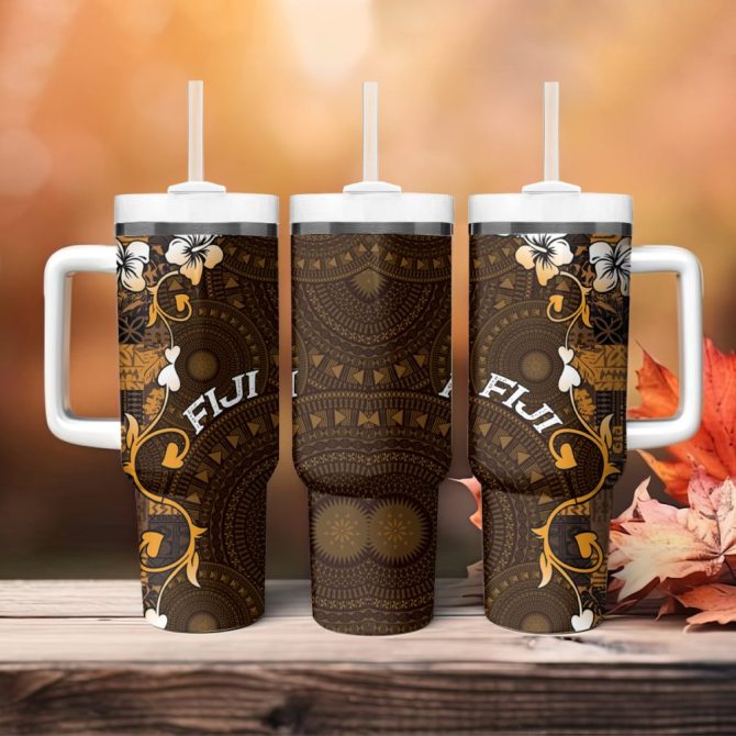 Fiji Islands Masi Custom Stanley Quencher 40Oz Stainless Steel Tumbler - Image 5