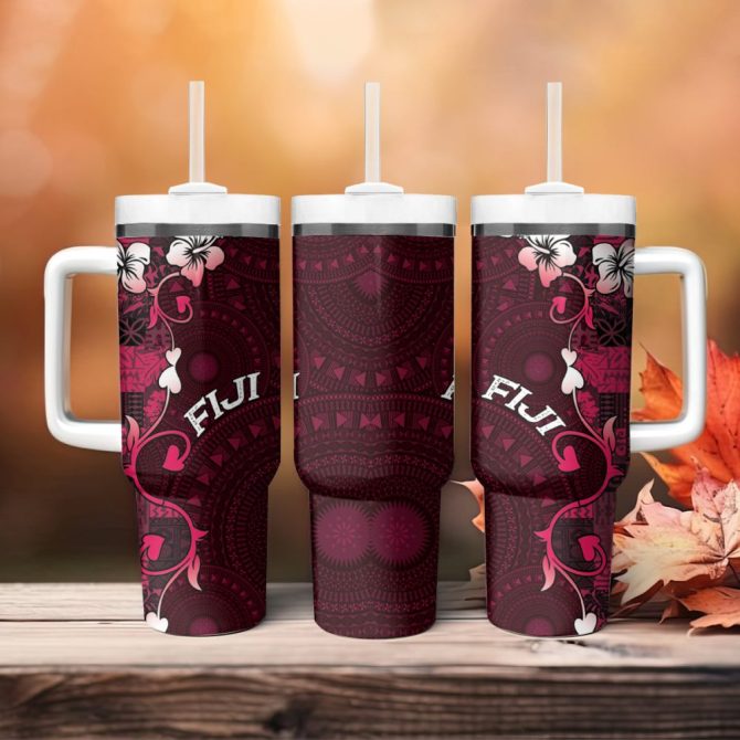 Fiji Islands Masi Custom Stanley Quencher 40Oz Stainless Steel Tumbler - Image 5
