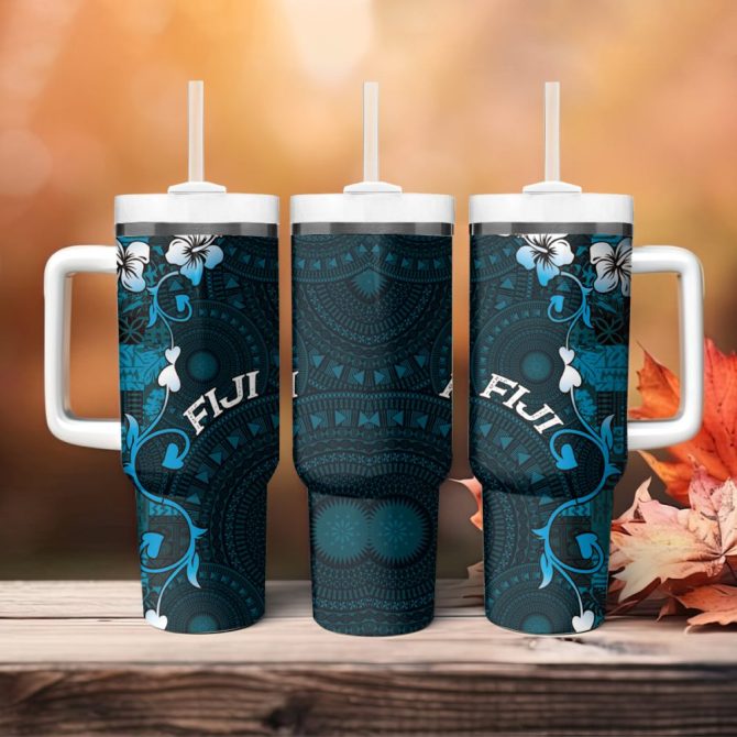 Fiji Islands Masi Custom Stanley Quencher 40Oz Stainless Steel Tumbler - Image 5