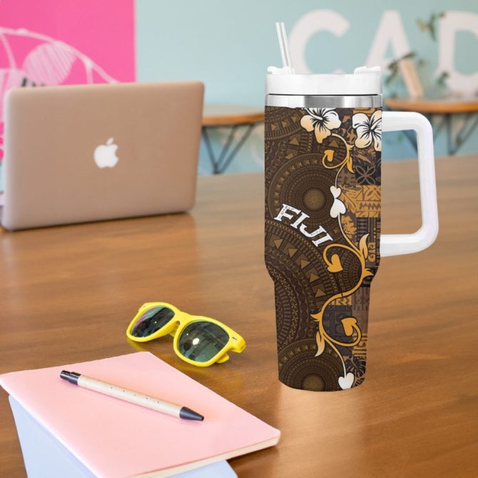 Fiji Islands Masi Custom Stanley Quencher 40Oz Stainless Steel Tumbler - Image 6