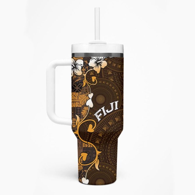 Fiji Islands Masi Custom Stanley Quencher 40Oz Stainless Steel Tumbler - Image 2