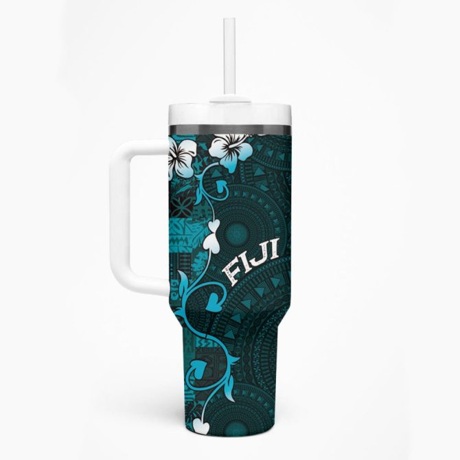 Fiji Islands Masi Custom Stanley Quencher 40Oz Stainless Steel Tumbler - Image 2