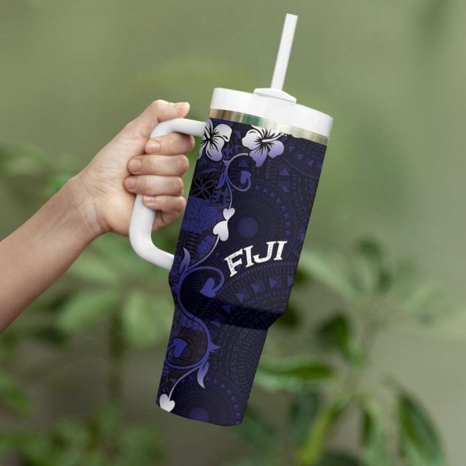 Fiji Islands Masi Custom Stanley Quencher 40Oz Stainless Steel Tumbler - Image 4