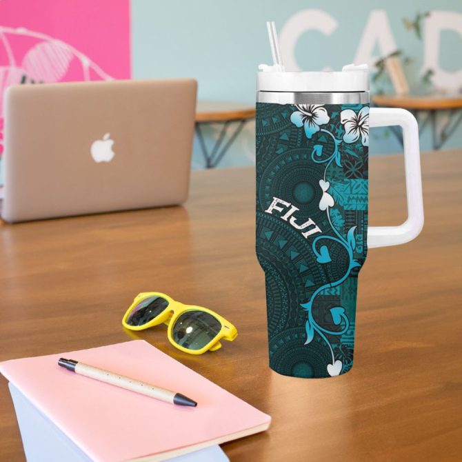 Fiji Islands Masi Custom Stanley Quencher 40Oz Stainless Steel Tumbler - Image 6