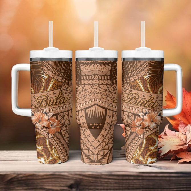 Fiji Islands Masi Custom Stanley Quencher 40Oz Stainless Steel Tumbler - Image 5