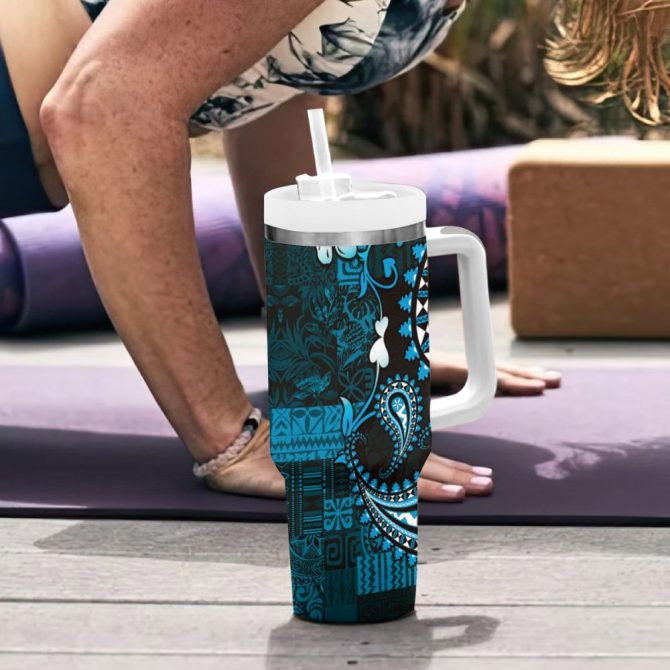 Fiji Islands Masi Custom Stanley Quencher 40Oz Stainless Steel Tumbler - Image 7