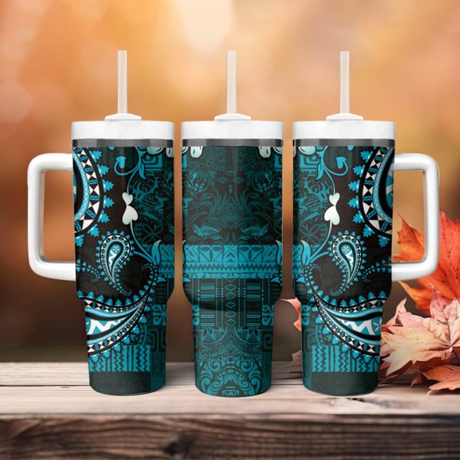 Fiji Islands Masi Custom Stanley Quencher 40Oz Stainless Steel Tumbler - Image 5