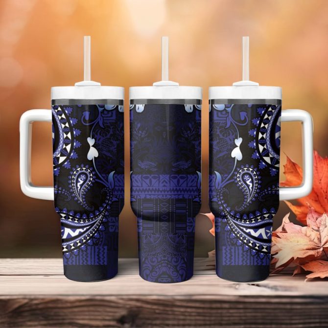 Fiji Islands Masi Custom Stanley Quencher 40Oz Stainless Steel Tumbler - Image 5