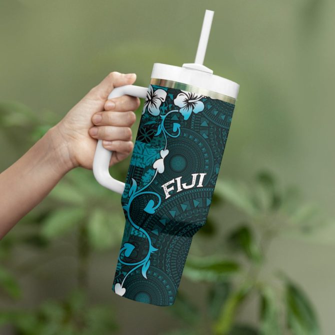 Fiji Islands Masi Custom Stanley Quencher 40Oz Stainless Steel Tumbler - Image 4