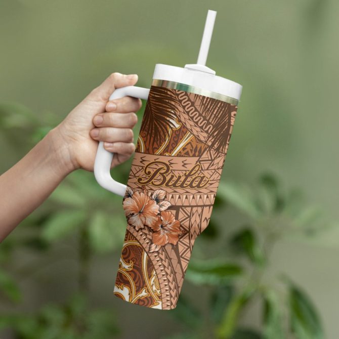 Fiji Islands Masi Custom Stanley Quencher 40Oz Stainless Steel Tumbler - Image 4