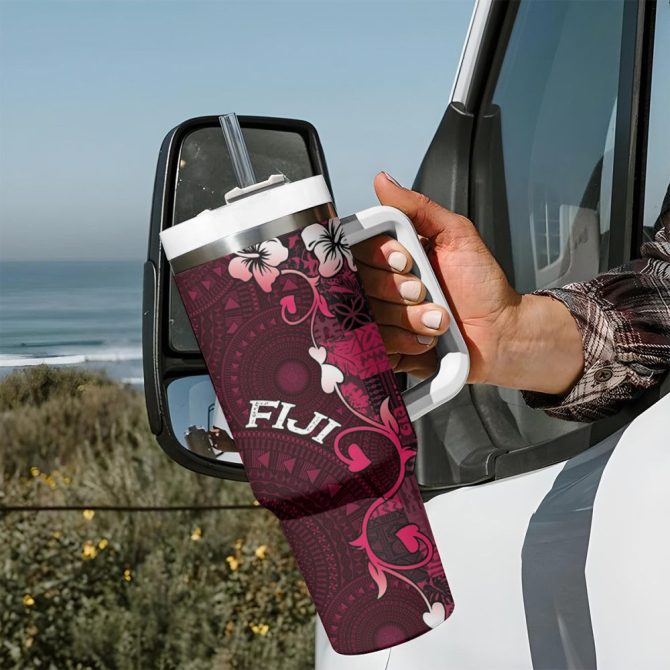 Fiji Islands Masi Custom Stanley Quencher 40Oz Stainless Steel Tumbler - Image 8
