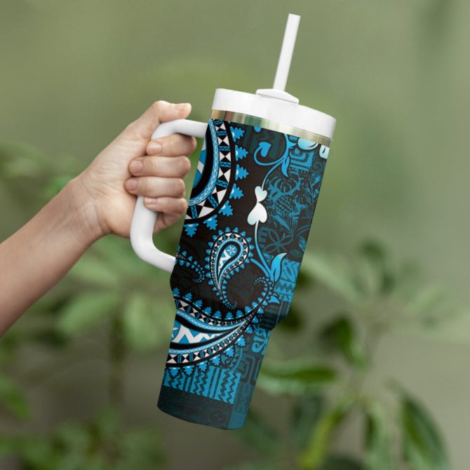 Fiji Islands Masi Custom Stanley Quencher 40Oz Stainless Steel Tumbler - Image 4