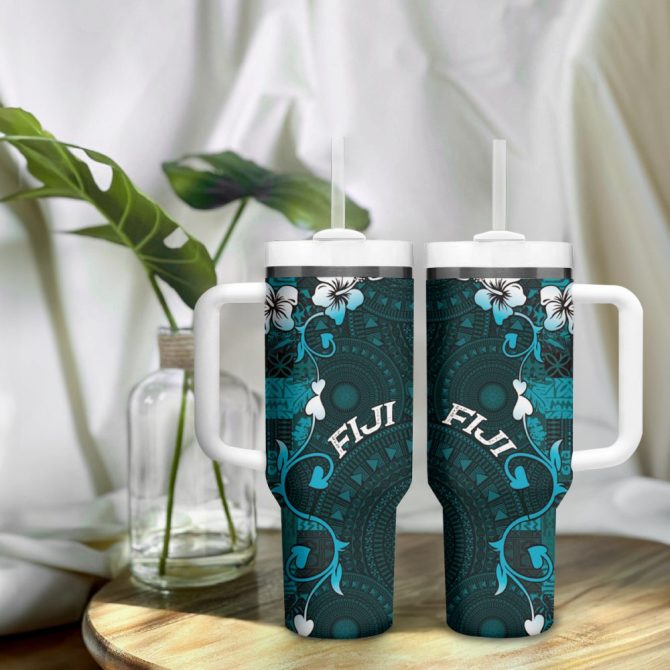 Fiji Islands Masi Custom Stanley Quencher 40Oz Stainless Steel Tumbler - Image 10