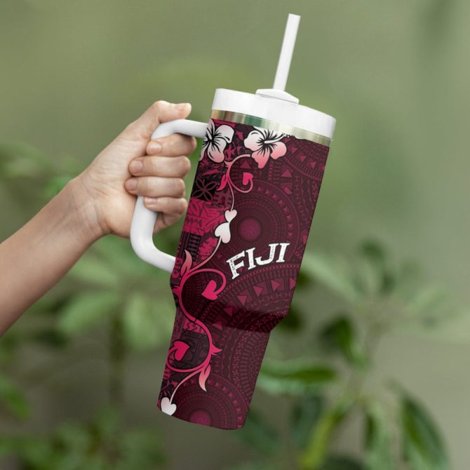 Fiji Islands Masi Custom Stanley Quencher 40Oz Stainless Steel Tumbler - Image 4