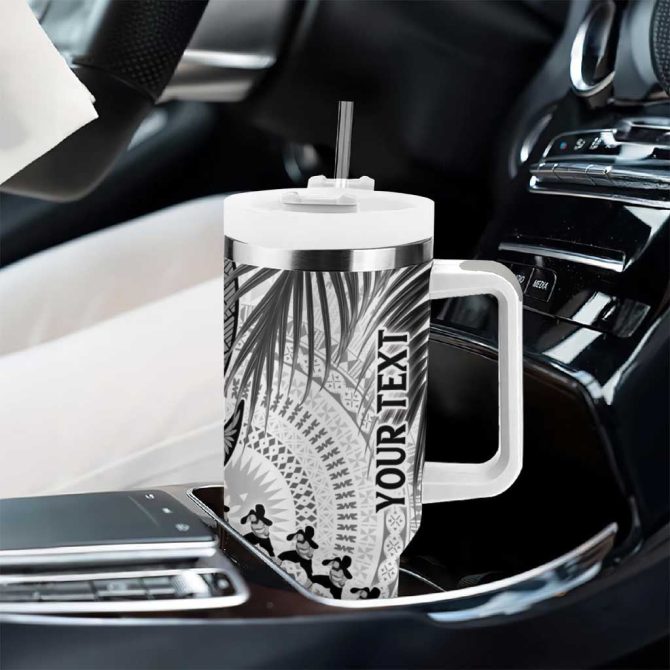 Fiji Rugby Bula Masi Fish Tail Kaivity Cibi White Custom Stanley Quencher 40Oz Stainless Steel Tumbler With Handle - Image 8
