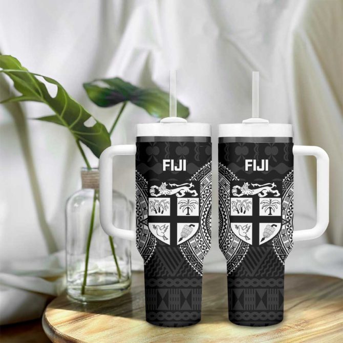 Fiji Rugby Sport Custom Stanley Quencher 40Oz Stainless Steel Tumbler - Image 9