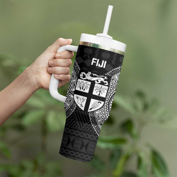 Fiji Rugby Sport Custom Stanley Quencher 40Oz Stainless Steel Tumbler - Image 3