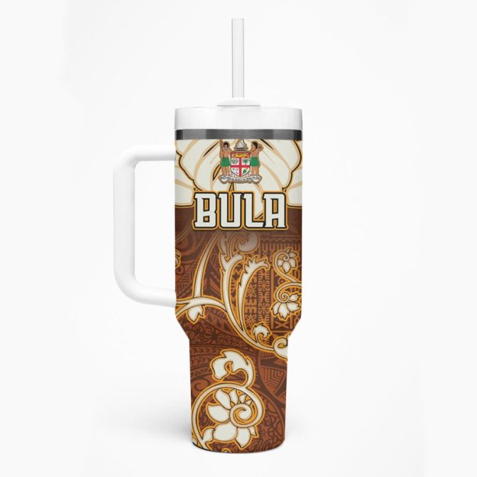 Fiji Spring Break Holiday Custom Stanley Quencher 40Oz Stainless Steel Tumbler - Image 2