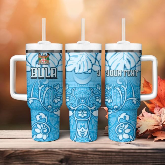 Fiji Spring Break Holiday Custom Stanley Quencher 40Oz Stainless Steel Tumbler - Image 5