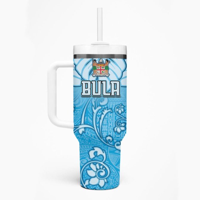 Fiji Spring Break Holiday Custom Stanley Quencher 40Oz Stainless Steel Tumbler - Image 2