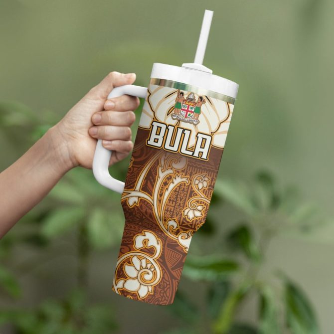 Fiji Spring Break Holiday Custom Stanley Quencher 40Oz Stainless Steel Tumbler - Image 4