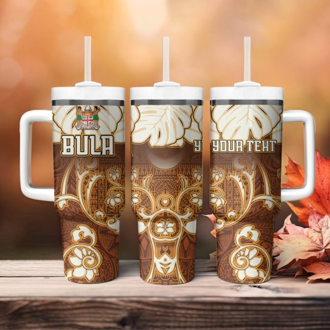 Fiji Spring Break Holiday Custom Stanley Quencher 40Oz Stainless Steel Tumbler - Image 5
