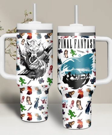 Final Fantasy Games Custom Stanley Quencher 40Oz Stainless Steel